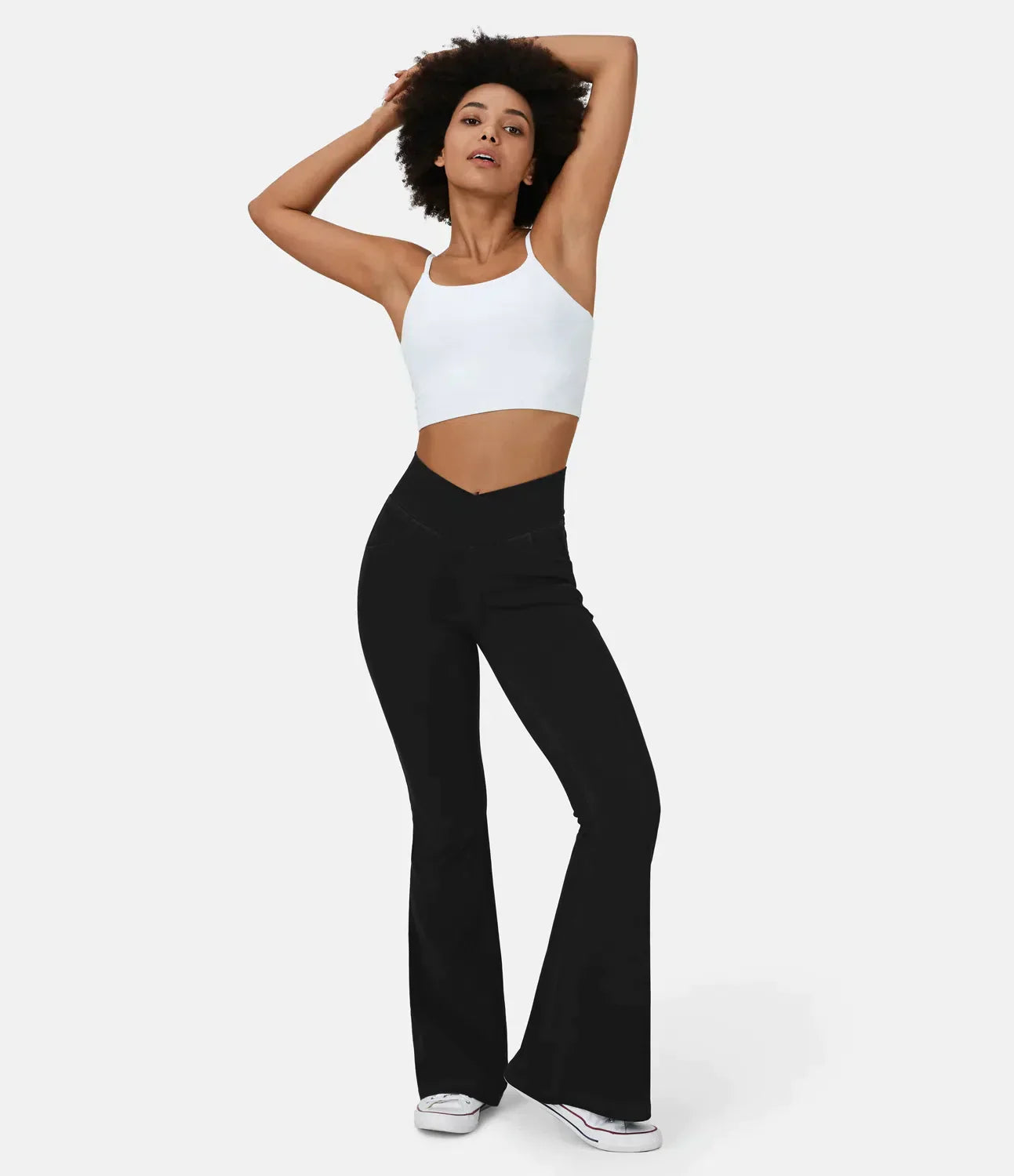 Out-Shine | Crossover jeans with high waist