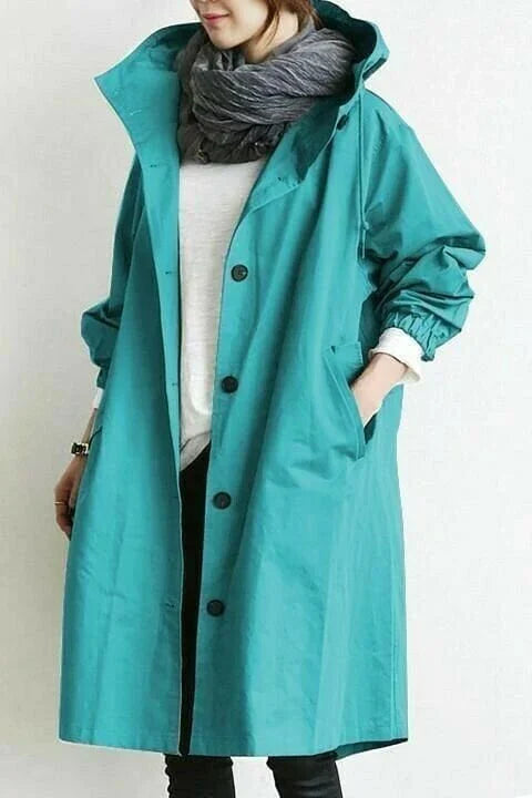 Out-Shine | Oversized Hooded Windbreaker Rain Jacket