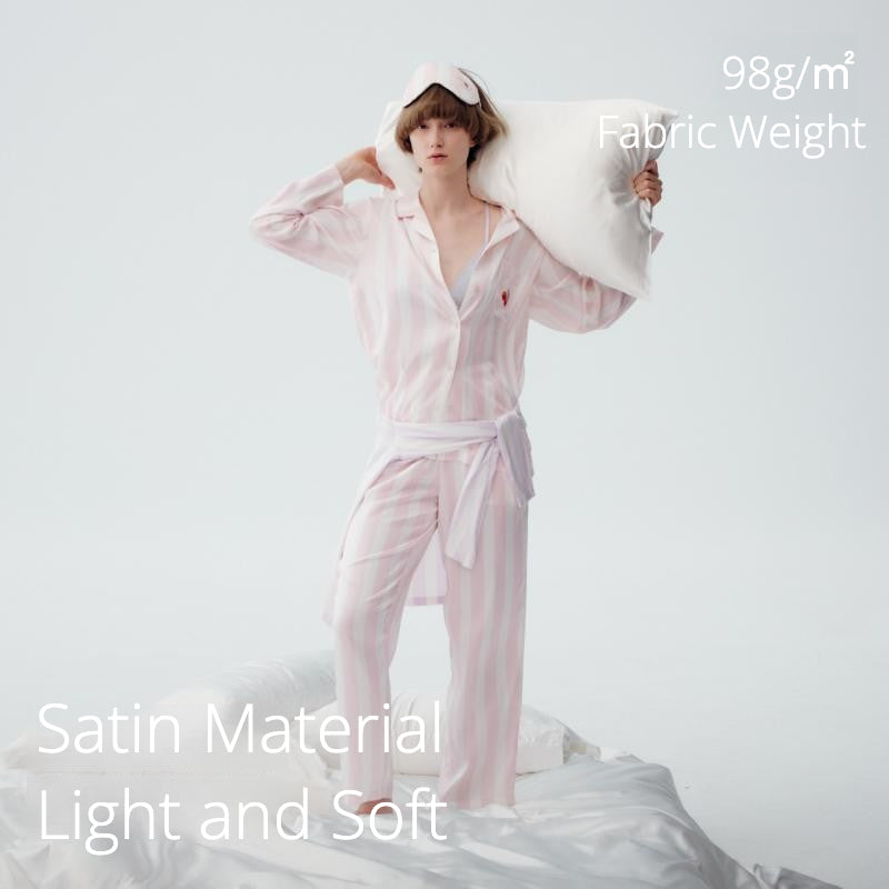 Out-Shine | Men's and Women's Ice Silk Pajamas Loungewear Set