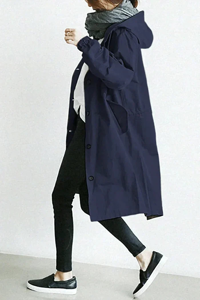 Out-Shine | Oversized Hooded Windbreaker Rain Jacket
