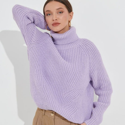 Out-Shine | Turtleneck Long Sleeve Sweater