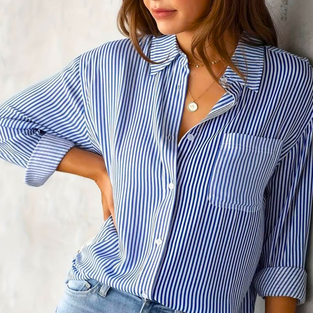 Out-Shine | Comfortable Classic Button Down Blouse