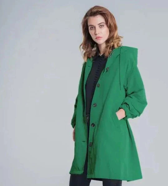 Out-Shine | Oversized Hooded Windbreaker Rain Jacket