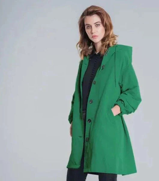 Out-Shine | Oversized Hooded Windbreaker Rain Jacket
