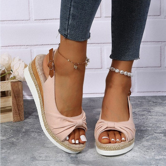 Out-Shine | Orthopedic Peep-Toe Wedges