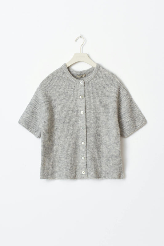 Brillar | Suéter de manga corta color liso para mujer