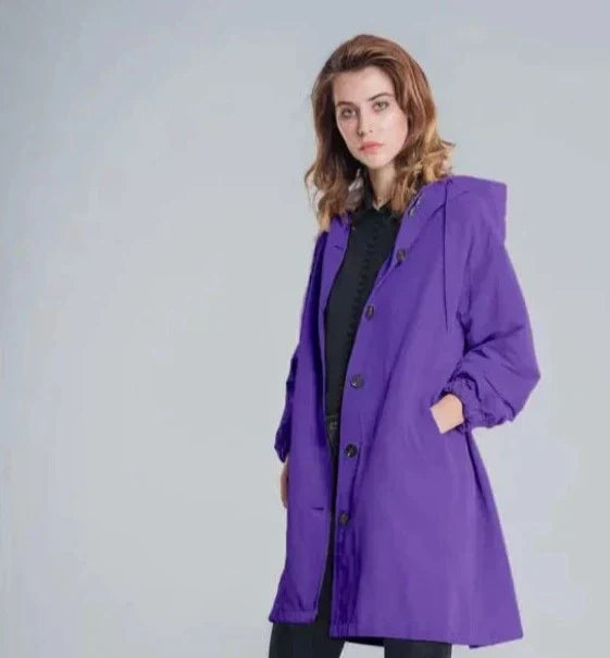 Out-Shine | Oversized Hooded Windbreaker Rain Jacket