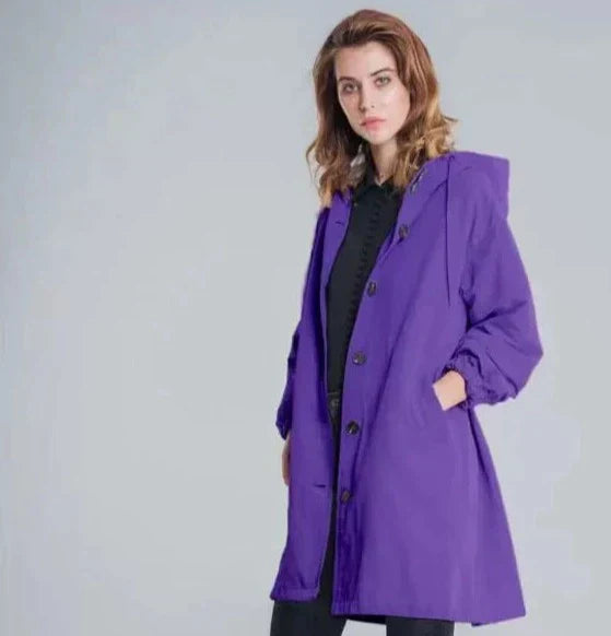 Out-Shine | Oversized Hooded Windbreaker Rain Jacket