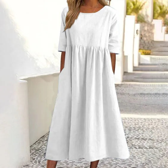 Out-Shine | Casual Linen Cotton Dress