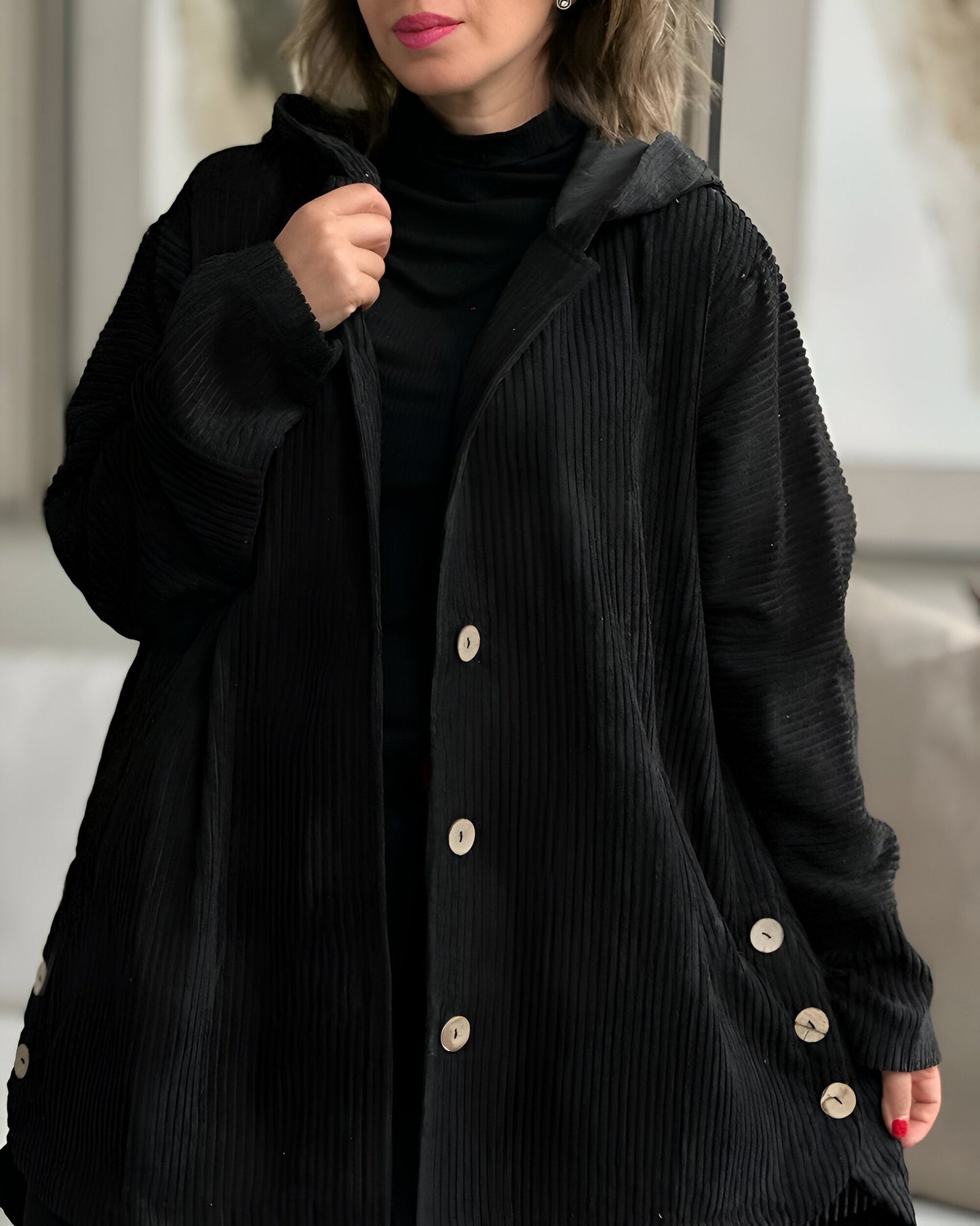Out-Shine | Corduroy Casual Hooded Jacket