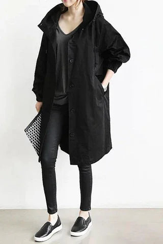 Out-Shine | Oversized Hooded Windbreaker Rain Jacket