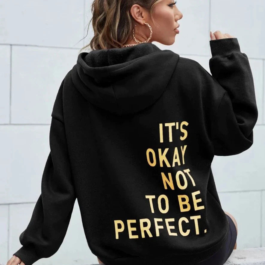 Supera a todos | Sudadera de manga larga "NO PERFECTA"