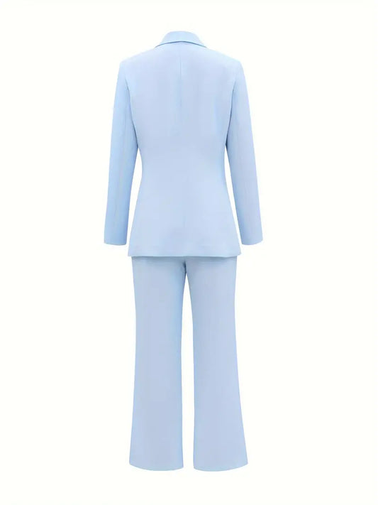 Brillar con elegancia | Blazer con solapa y pantalones de talle alto