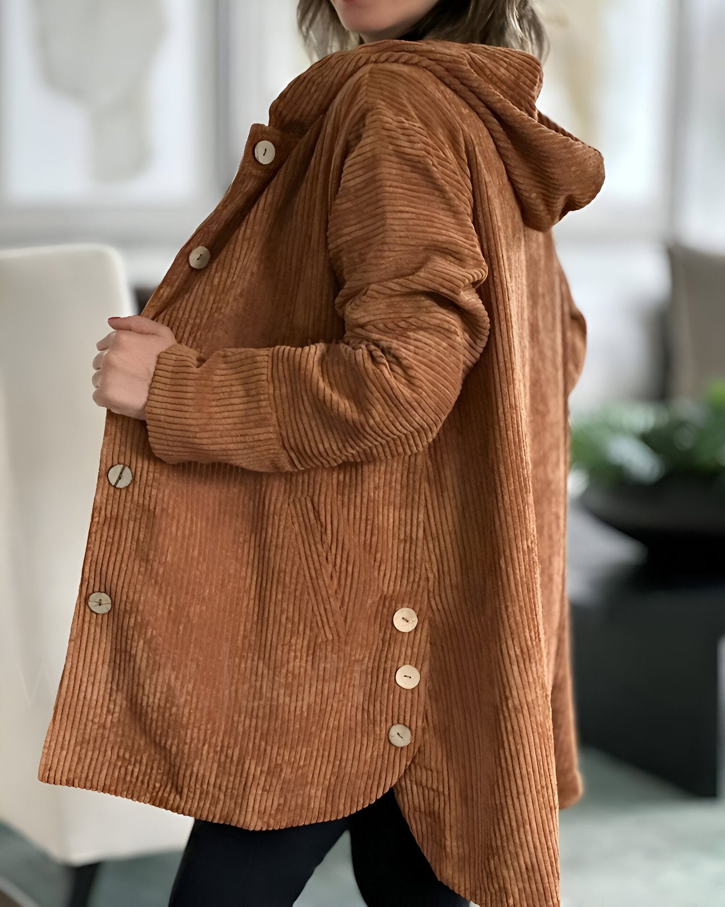Out-Shine | Corduroy Casual Hooded Jacket