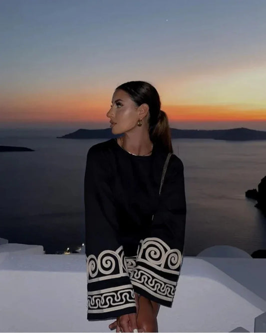 Out-Shine | Short Dress With Long Sleeves