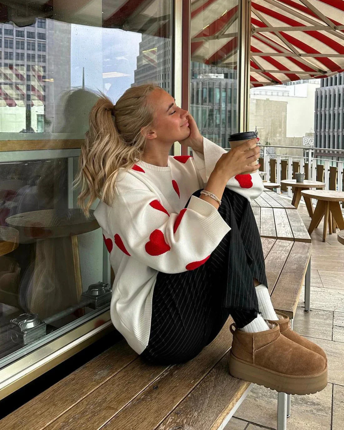 Out-Shine | Cosy Heart Sweater