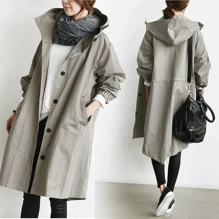 Out-Shine | Oversized Hooded Windbreaker Rain Jacket