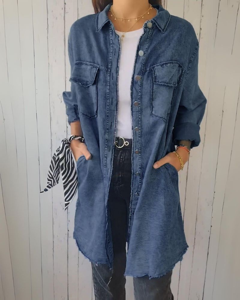 Out-Shine | Comfortable Denim Shirt Jacket