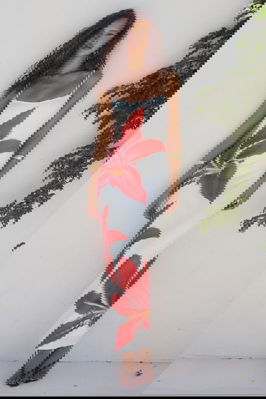 Out-Shine | Blossom Bodycon Dress With Floral Design