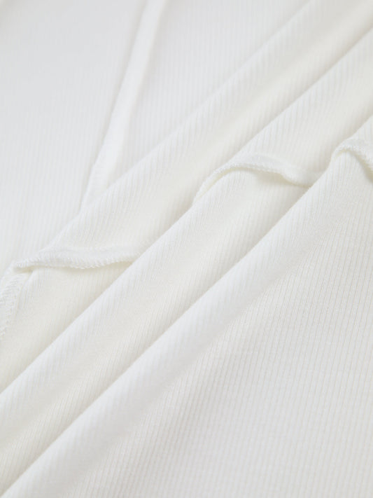 Brilla | Top de manga larga acanalado