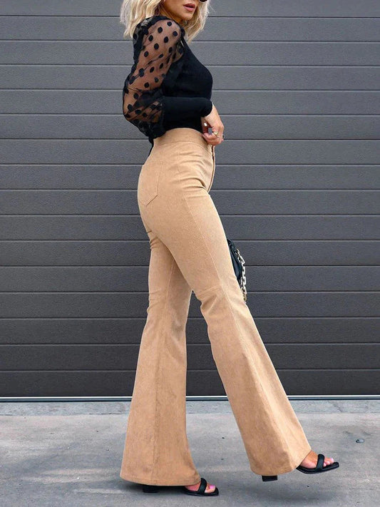 Out-Shine | Flared Corduroy Trousers