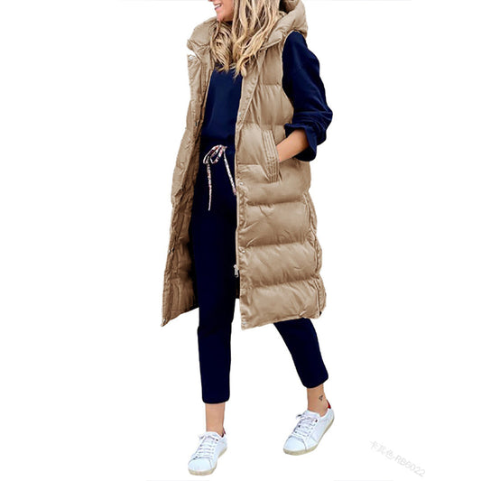 Out-Shine | Giorgi Long Winter Vest With Hood Cousin