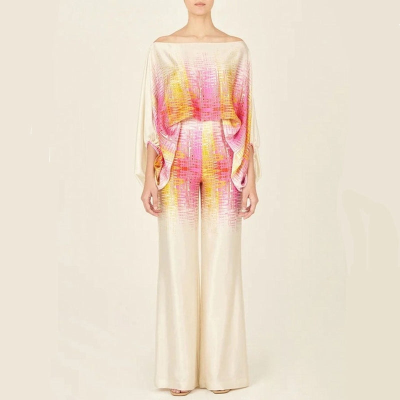 Out-Shine | Comfy Silk Summer Blouse & Pants Set for Women in Austin