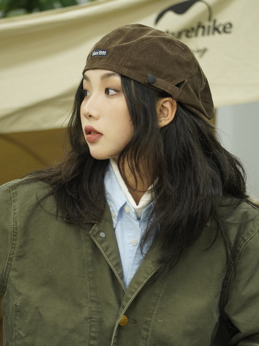 Out-Shine | Men's and Women's, Reverse Beret Hat, Duck Tongue Retro Hat