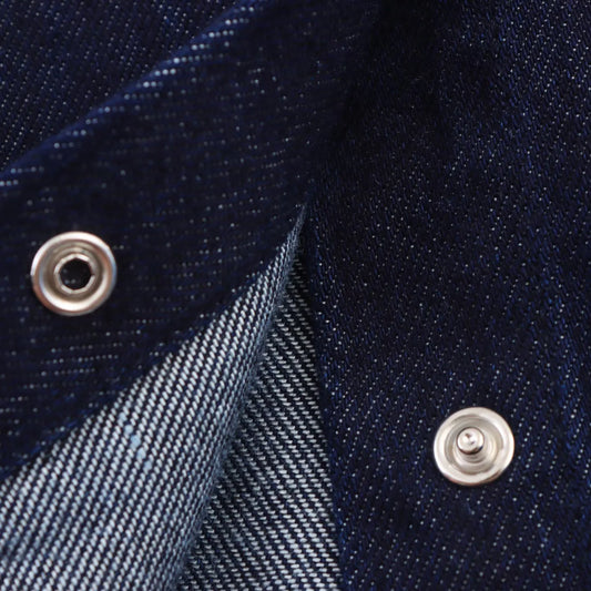 Out-Shine | Bow-Detailed Puff Short Sleeve Round Neck Denim Shirt