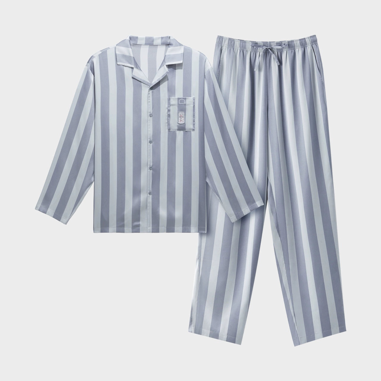 Out-Shine | Men's and Women's Ice Silk Pajamas Loungewear Set