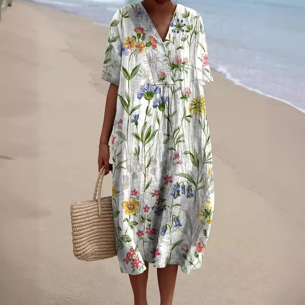 Out-Shine | Colorful Flowy Spring Dress