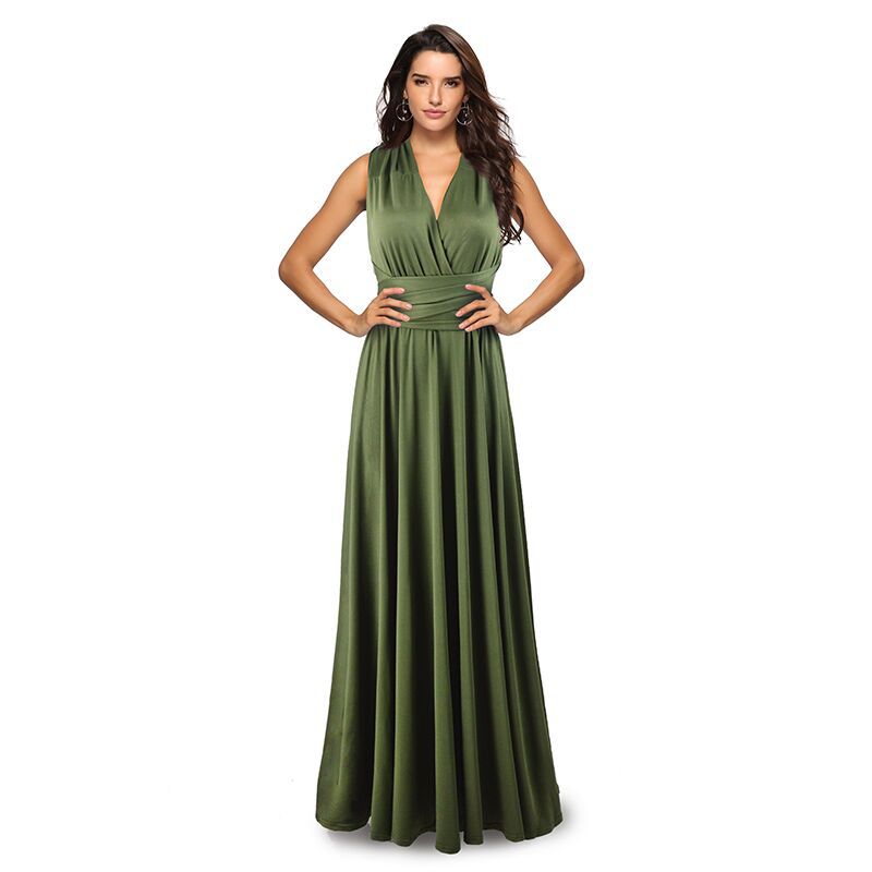 Deslumbra | Vestido maxi bohemio convertible multiusos para mujer
