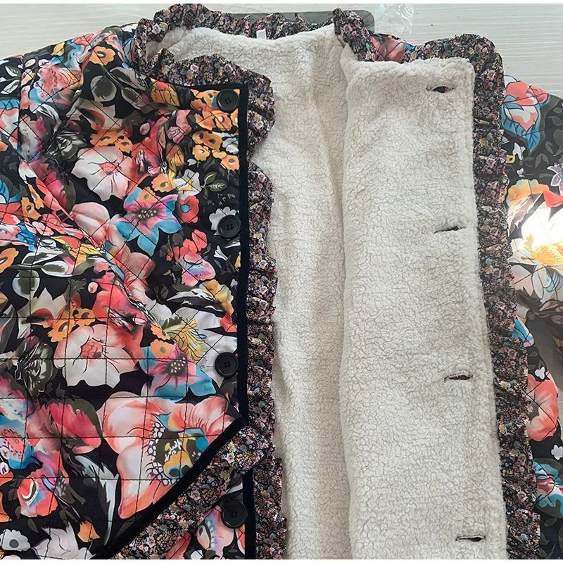 Out-Shine | Open Front Floral Jacket