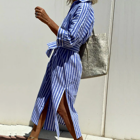 Out-Shine | Striped Shirtdress