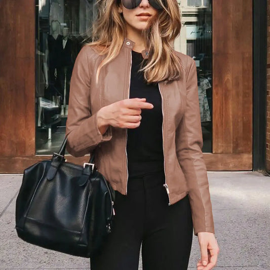 Out-Shine | Stylish Leather Women Jacket