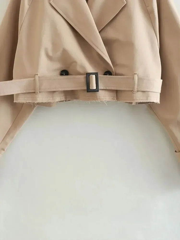 Out-Shine | Cropped Trench Coat