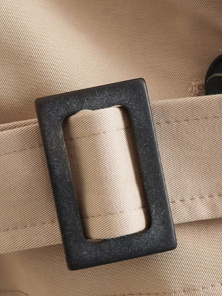 Out-Shine | Short Beige Trench Coat