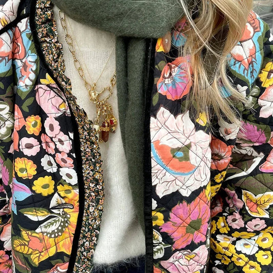 Out-Shine | Open Front Floral Jacket