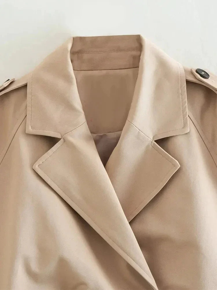 Out-Shine | Cropped Trench Coat