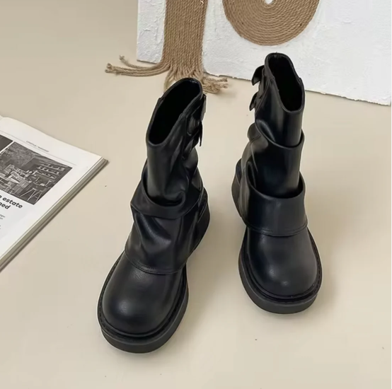 Out-Shine | Vintage Leather Slipper Boots