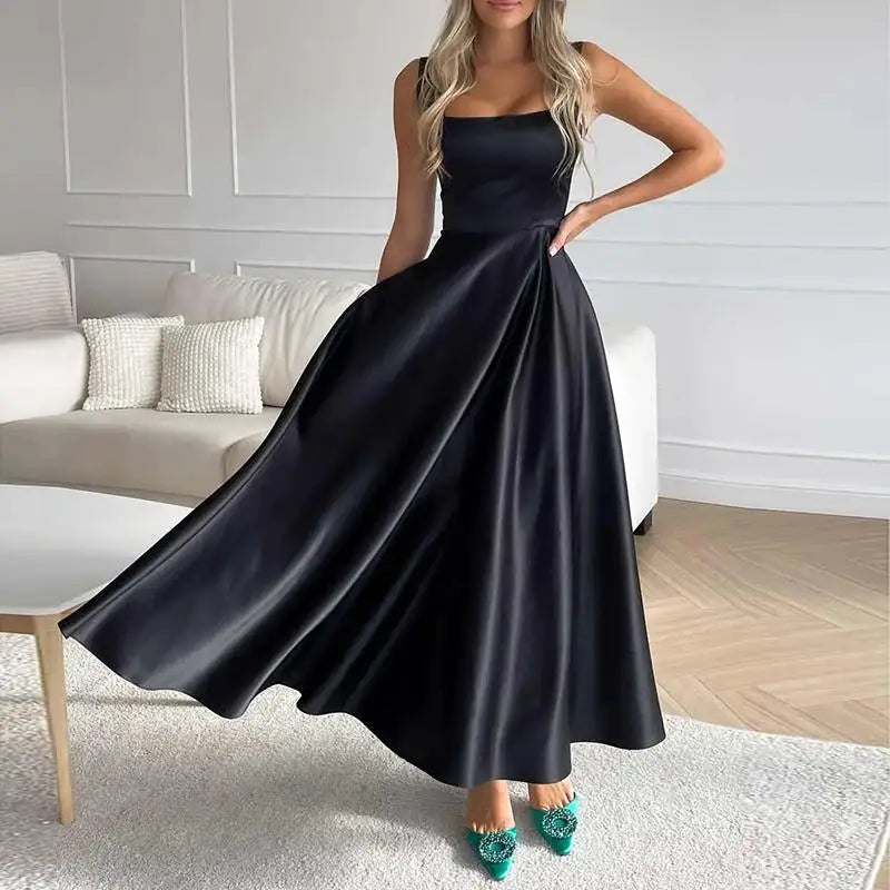 Out-Shine | Modern Sleeveless High Waist Maxi Dress For Women