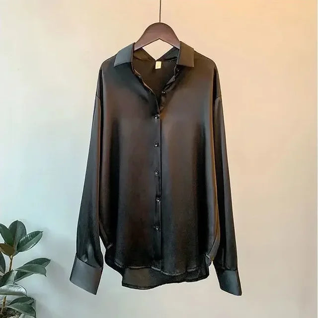 Out-Shine | Elegant Vintage Silk Blouse For Women