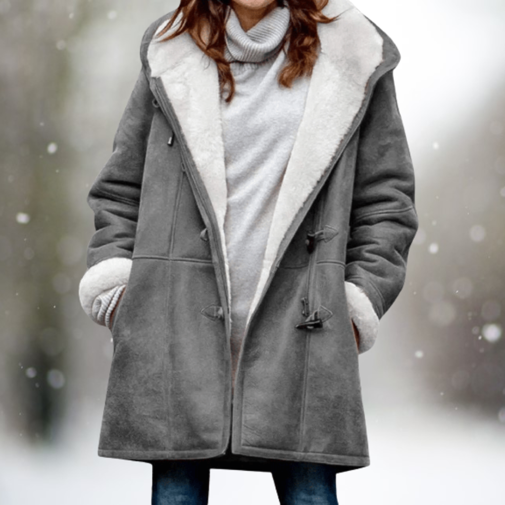 Out-Shine | Premium Suede Fleece Jacket with Half-Length Hood