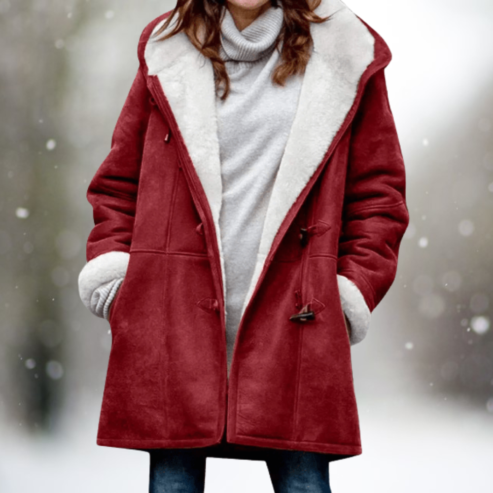 Out-Shine | Premium Suede Fleece Jacket with Half-Length Hood