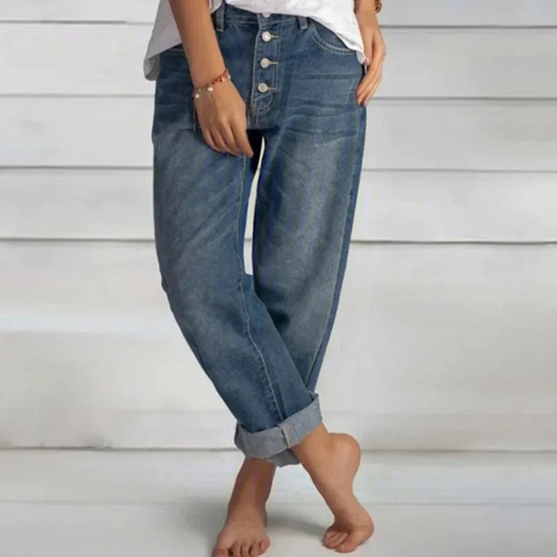 Out-Shine | Comfortable Loose Jeans with High Waist for Women