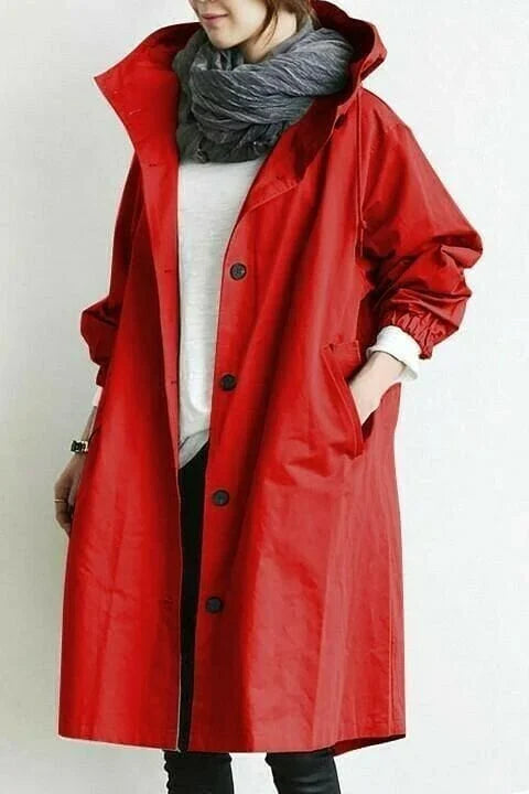 Out-Shine | Oversized Hooded Windbreaker Rain Jacket