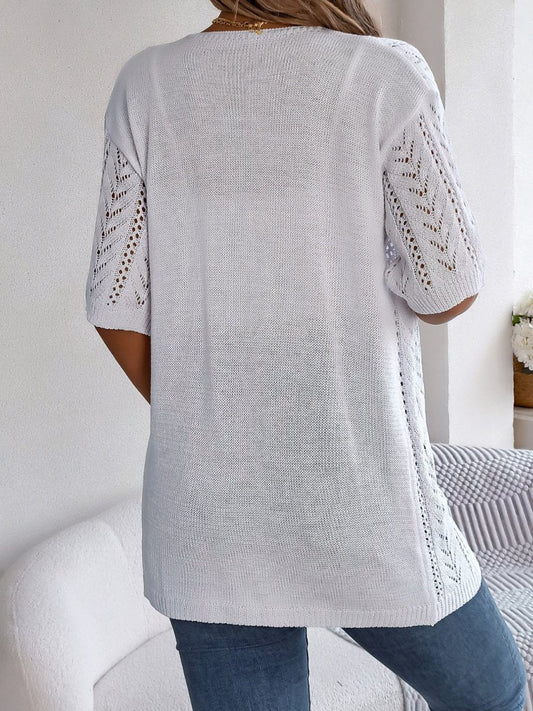 Out-Shine | Semi - warm Openwork Knit Jacket