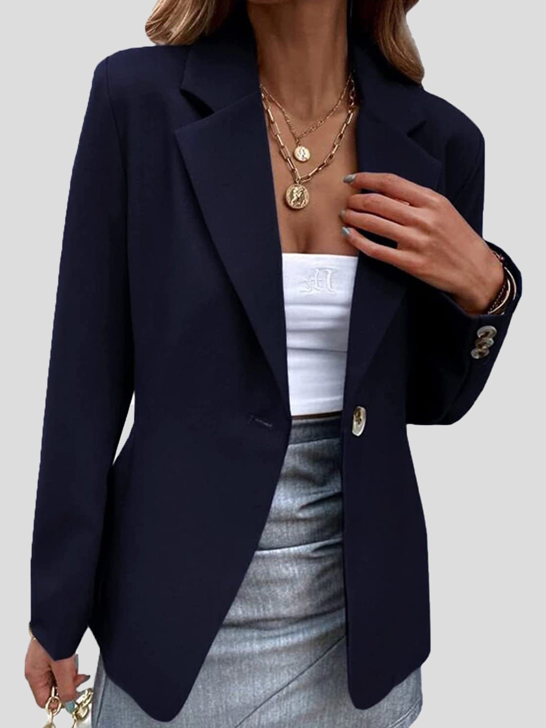 Out-Shine | Women's Blazers Single Lapel One - Button Blazer