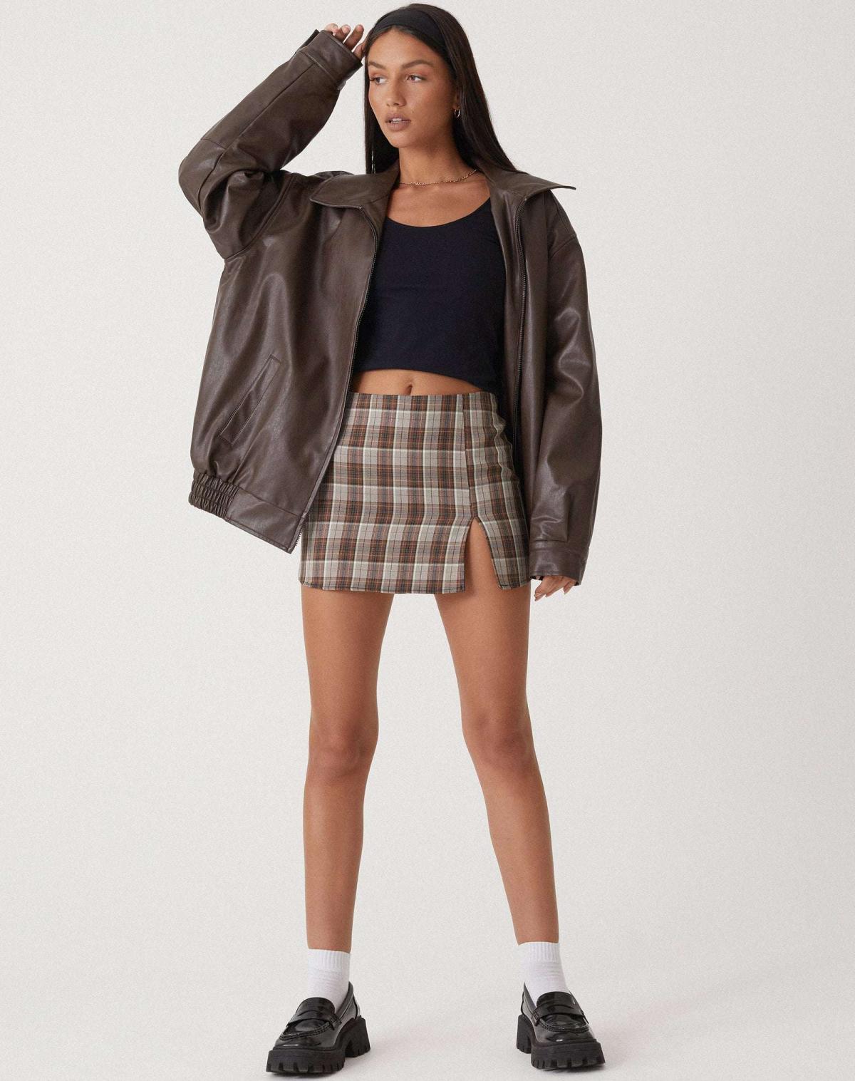 Out-Shine | Oversized leather jacket
