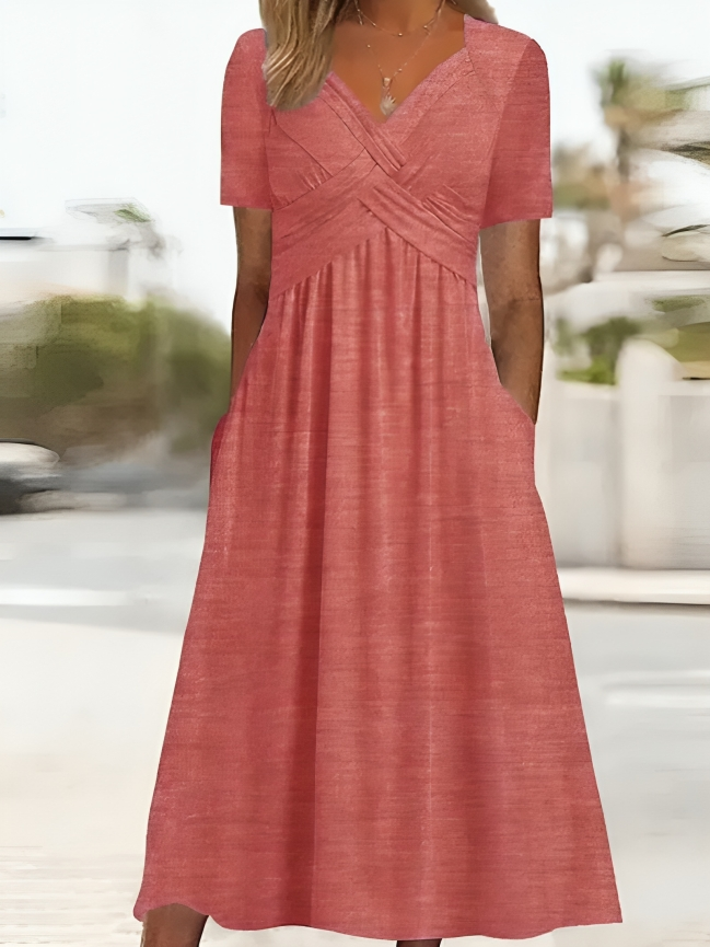 Deslumbra | Vestido informal con escote en V